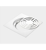 PR-142 Locking Square Floor Drain Stainless Steel Commercial Kitchen Heavy-Duty Secure Grate Tray Water Drainage Rack Restaurant Industrial Anti-Slip Rustproof Easy Clean Professional Grade Durable Key Lock Anti-Theft Corrosion Proof